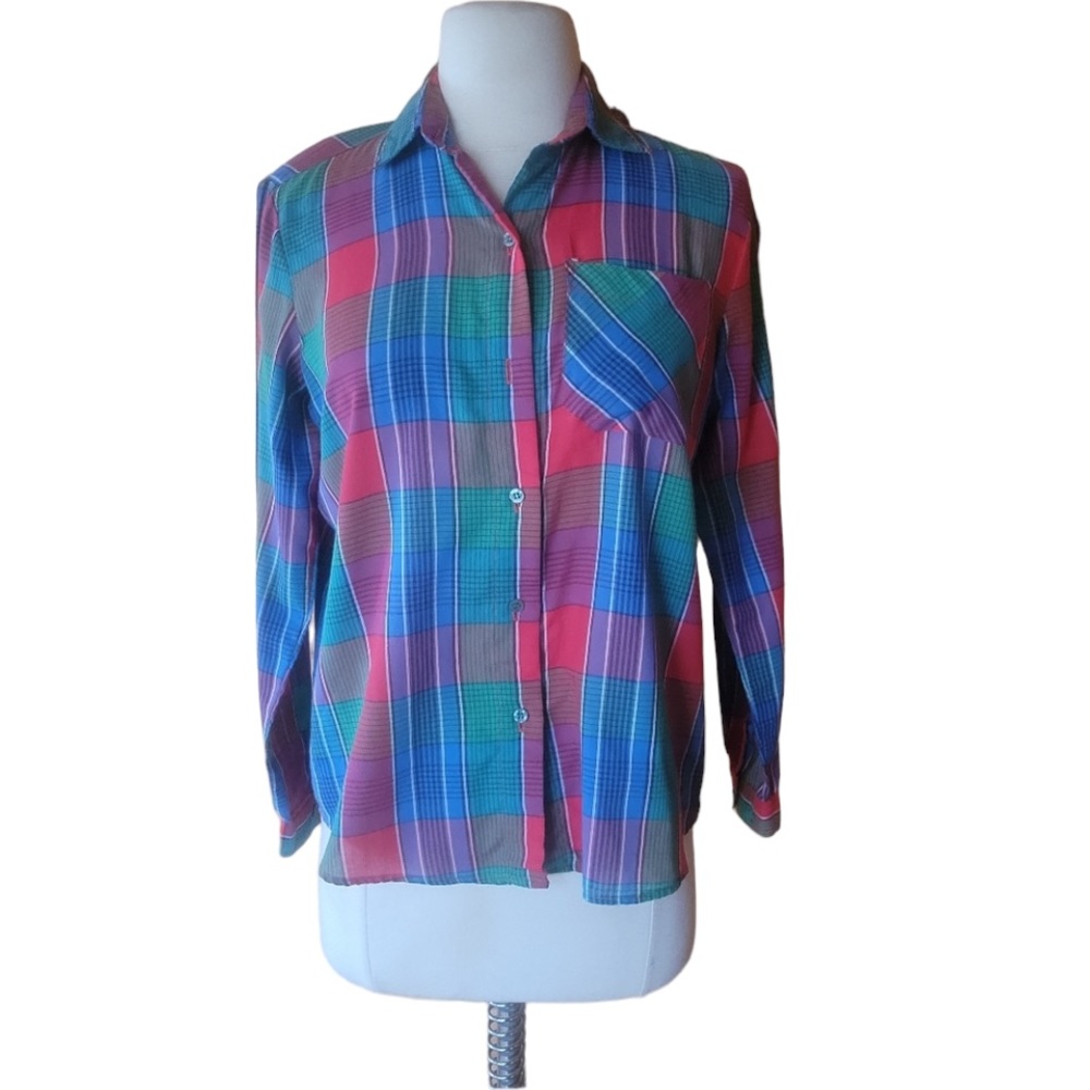 Vintage‎ Shirtstop Plaid, Button Down Shirt